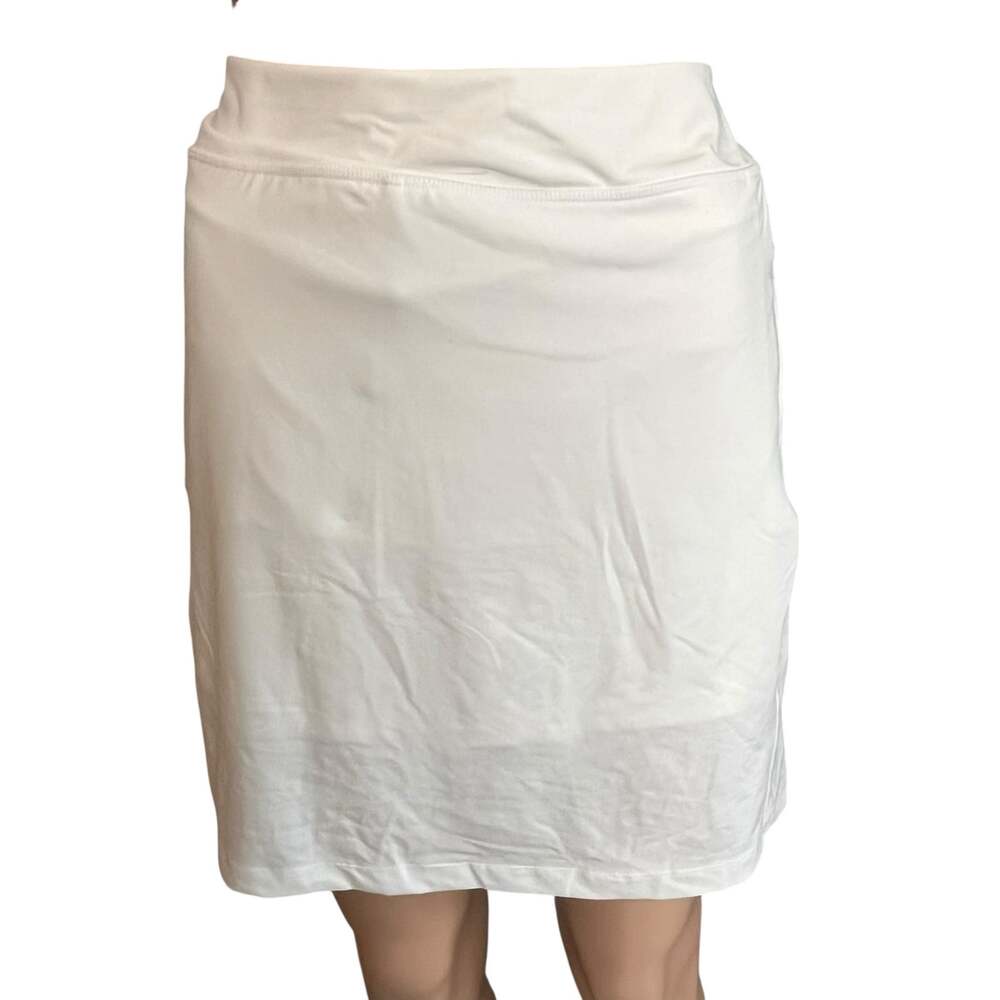 Jockey Women’s White Skort XL Stretchy NWOT Moisture Wicking Golf Tennis Sports